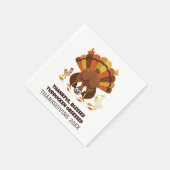 Funny Turducken Thanksgiving Serviette (Ecke)
