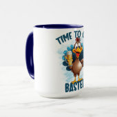 Funny Turkey Brust Erntedank Tasse (Vorderseite Links)