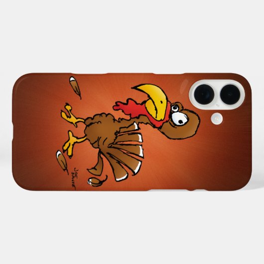 Funny Turkey Cartoon Case-Mate iPhone Hülle (Rückseite (Horizontal))