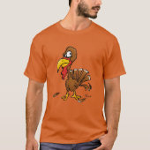 Funny Turkey Cartoon T-Shirt (Vorderseite)