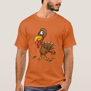 Funny Turkey Cartoon T-Shirt