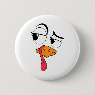 Funny Turkey Cool Türkei Erntedank Kostüme Männer Button