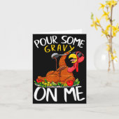 Funny Turkey Day Thanksgiving Gift Tee Ur Some Gra Karte (Gelbe Blume)