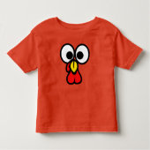 Funny Turkey Erntedank Kleinkind T-shirt (Vorderseite)