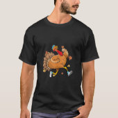Funny Turkey Erntedank sein Leng Day Workout Exter T-Shirt (Vorderseite)