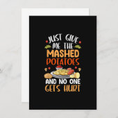 Funny Turkey Erntedank Vegan für Kinder Frauen Einladung (Vorne/Hinten)