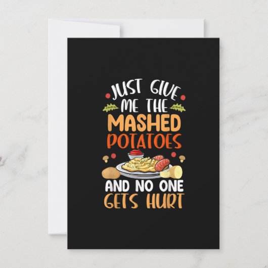 Funny Turkey Erntedank Vegan für Kinder Frauen Einladung (Vorderseite)