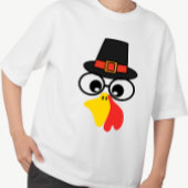 Funny Turkey Face für Erntedank T-Shirt