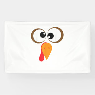 Funny Turkey Familienname Erntedank Türkei Face Fr Banner