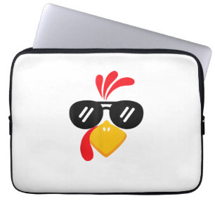 Funny Turkey Gesicht Erntedank Niedlich Boys Girls Laptopschutzhülle