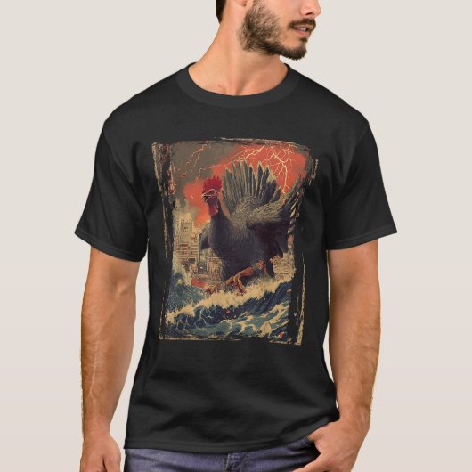 Funny Turkey Gobblezilla Türkei Tag Erntedank T-Shirt (Vorderseite)
