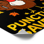 Funny Turkey Grammar Thanksgiving For Men Women Ki Poster (Ecke)