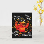 Funny Turkey Gravy Beans And Rolls Cerole Thanksgi Karte (Gelbe Blume)