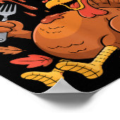 Funny Turkey I Like It Moist Thanksgiving Men Wome Poster (Ecke)