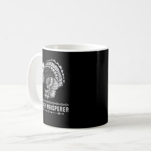 Funny Turkey Jagd Geschenk Türkei Whisperer Kaffeetasse (Vorderseite Links)