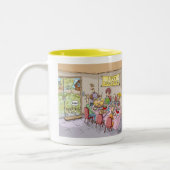FUNNY TÜRKEY KIDS ERNTEDANK GIFT ZWEIFARBIGE TASSE (Links)