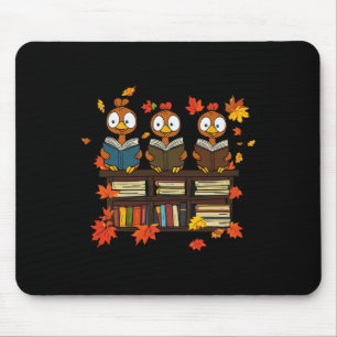 Funny Turkey Lesen Buch Bibliothekare Broschüre Da Mousepad