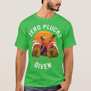 Funny Turkey Meme , Vintag Sunset Zero Plucks Giv T-Shirt
