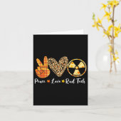 Funny Turkey Peace Liebe Krass Tech Fall Erntedank Karte (Gelbe Blume)