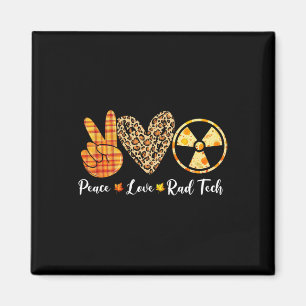 Funny Turkey Peace Liebe Krass Tech Fall Erntedank Magnet