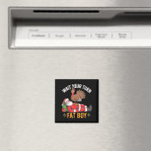 Funny Turkey Santa Wait Your Turn Fat Boy Thanksgi Magnet (In Situ (Geschirrspüler))