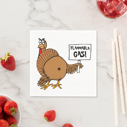 Funny Turkey T - Shirt Serviette (Beispiel)