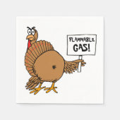 Funny Turkey T - Shirt Serviette (Vorderseite)