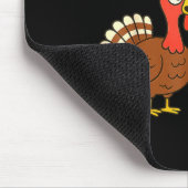 Funny Turkey Thanksgiving Thankful For Vegetarians Mousepad (Ecke)
