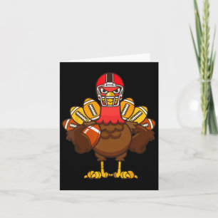Funny Turkey und Fußball Sport Liebhaber Karte