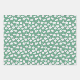 Funny Turkeys und Christma auf dem Bauernhof! Geschenkpapier Set