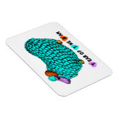 Funny Türkise Ram Chinese Year Zodiac P Magnet (Rechte Seite)