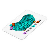 Funny Türkise Ram Chinese Year Zodiac P Magnet (Linke Seite)