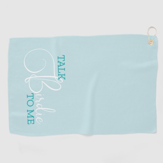 Funny Turquoise Golf Joke Golfhandtuch (Horizontal)