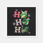 Funny Turtle Christmas Liebhaber Serviette (Vorderseite)