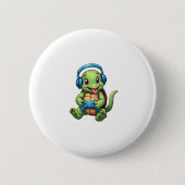 Funny Turtle Gamer Gaming Turtles Video Game (1) Button (Vorderseite)
