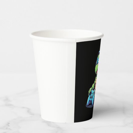 Funny Turtle Gamer Gaming Turtles Video Game (2) Pappbecher (Rechts)