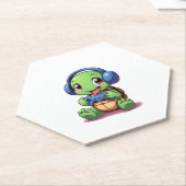 Funny Turtle Gamer Gaming Turtles Video Game (2) Untersetzer (angewinkelt)