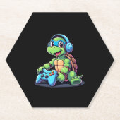 Funny Turtle Gamer Gaming Turtles Video Game (2) Untersetzer (Vorderseite)