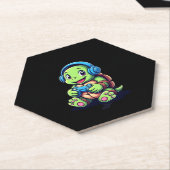 Funny Turtle Gamer Gaming Turtles Video Game (3) Untersetzer (angewinkelt)