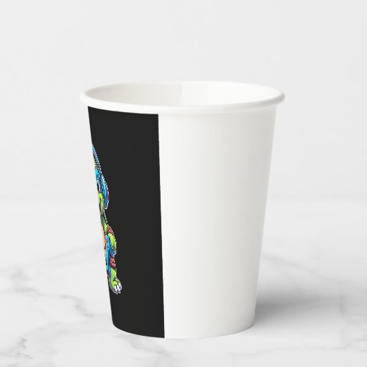 Funny Turtle Gamer Gaming Turtles Video Game (4) Pappbecher (Links)