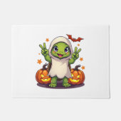 Funny Turtle Ghost Pumpkin Boo Halloween Kinder Me Fußmatte (Vorderseite)