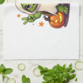 Funny Turtle Ghost Pumpkin Boo Halloween Kinder Me Geschirrtuch (Gefaltet)