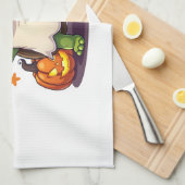 Funny Turtle Ghost Pumpkin Boo Halloween Kinder Me Geschirrtuch (Viertel Falte)