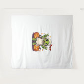 Funny Turtle Ghost Pumpkin Boo Halloween Kinder Me Wandteppich (Vorderseite (Horizontal))