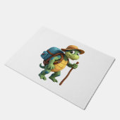 Funny Turtle Hiking Graphic Camping Lover Adventur Fußmatte (Schrägansicht)
