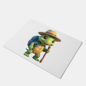 Funny Turtle Hiking Graphic Camping Lover Adventur Fußmatte (Schrägansicht)