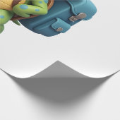 Funny Turtle Hiking Graphic Camping Lover Adventur Geschenkpapier (Ecke)