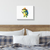 Funny Turtle Hiking Graphic Camping Lover Adventur Leinwanddruck (Insitu (Schlafzimmer))
