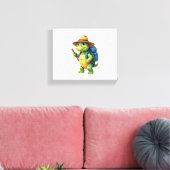 Funny Turtle Hiking Graphic Camping Lover Adventur Leinwanddruck (Insitu (Wohnzimmer))