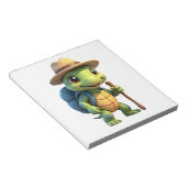 Funny Turtle Hiking Graphic Camping Lover Adventur Notizblock (angewinkelt)